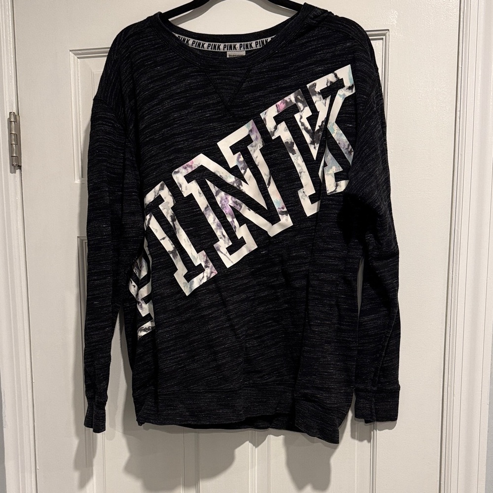 Victoria's Secret PINK Charcoal Sweatshirt size Large